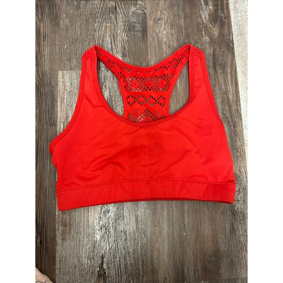 Zyia Activewear Bomber sports bra in red size Large - Picture 1 of 6